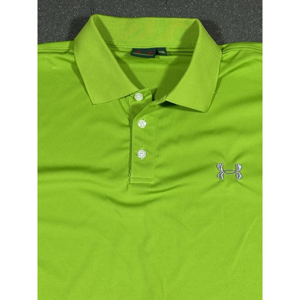 Men's Under Armour Neon Green XXL Polo